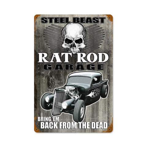 Steel Beast Vintage Sign Metal Sign