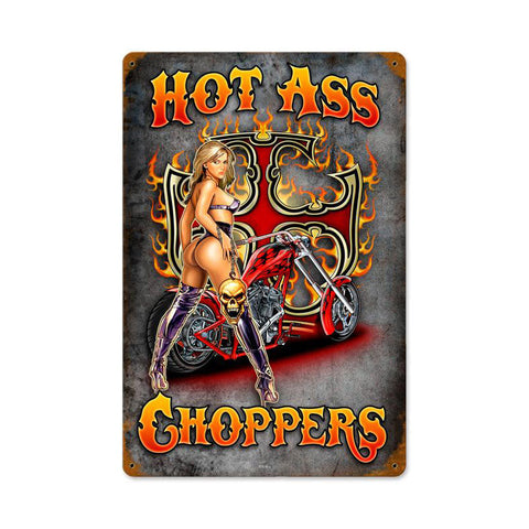 Hot-Ass-Chopers-Vintage-Sign-Metal-Sign
