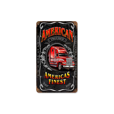 American Trucker Vintage Sign Metal Sign