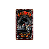 American Biker Vintage Sign Metal Sign