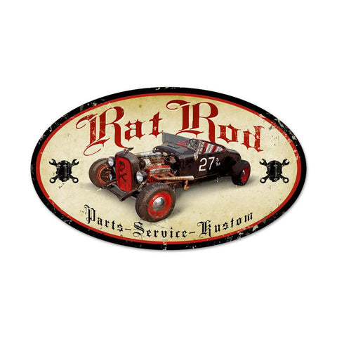 Rat Rod Vintage Sign Metal Sign