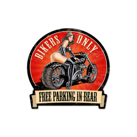 Bikers Only Vintage Sign Metal Sign
