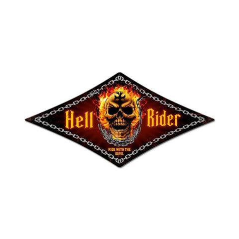 Hell Rider Vintage Sign Metal Sign