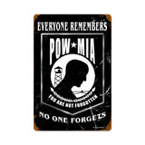 Pow Black Vintage Sign Metal Sign