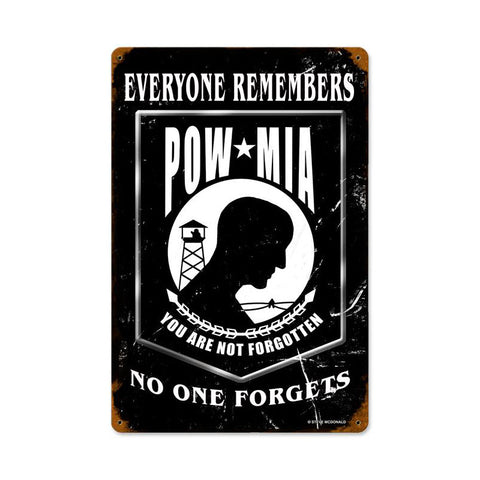 Pow Black Vintage Sign Metal Sign