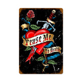 Tease Me Vintage Sign Metal Sign