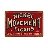 Nickel Cigars Vintage Sign Metal Sign