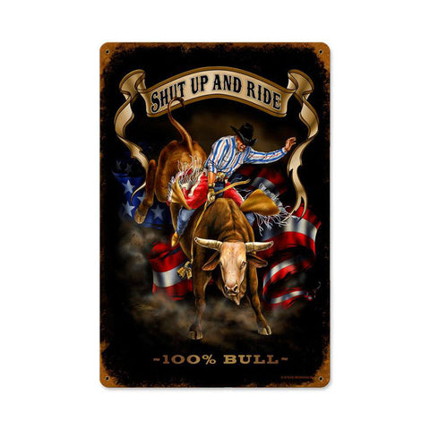 Shut-Up-And-Ride-Vintage-Sign-Metal-Sign