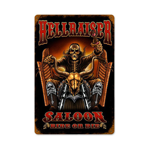 Hell Raiser Vintage Sign Metal Sign