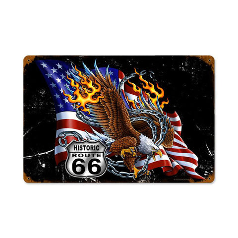Eagle-Flag-66-Vintage-Sign-Metal-Sign
