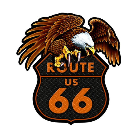 Route 66 Eagle Vintage Sign Metal Sign