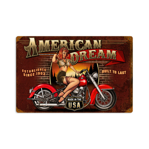 American Dream Vintage Sign Metal Sign