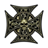 Iron Cross Skull Vintage Sign Metal Sign