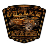 Outlaw Garage Vintage Sign Metal Sign