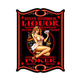 Liquor Poker Vintage Sign Metal Sign