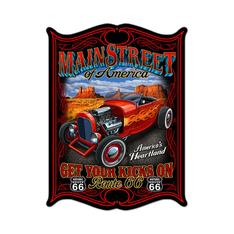 Main Street Vintage Sign Metal Sign