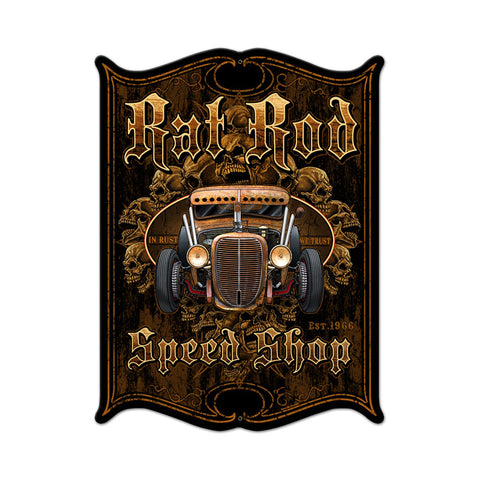 Rat Rod Vintage Sign Metal Sign