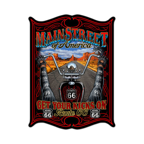Main Street Vintage Sign Metal Sign