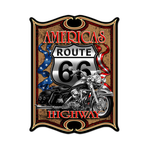 Americas Highway Vintage Sign Metal Sign