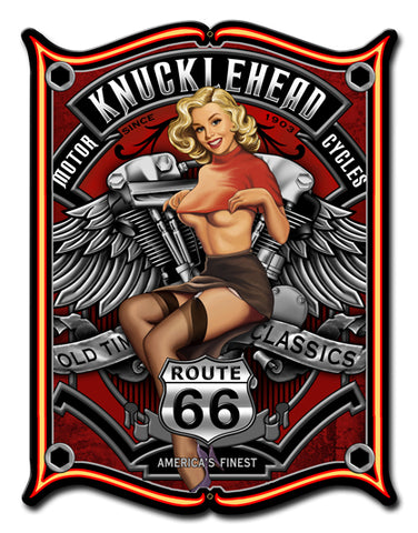 Knucklehead Vintage Sign Metal Sign