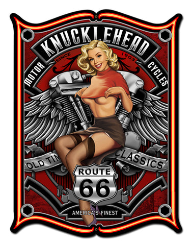 Knucklehead Vintage Sign Metal Sign