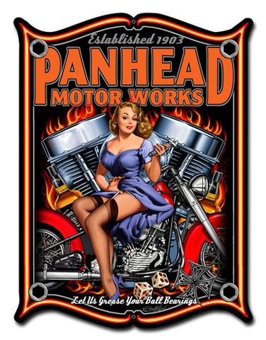 Panhead Vintage Sign Metal Sign