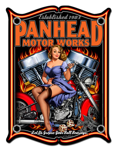 Panhead Vintage Sign Metal Sign