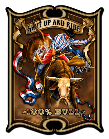Bull Vintage Sign Metal Sign