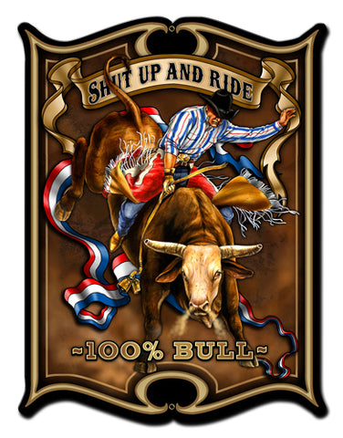 Bull Vintage Sign Metal Sign