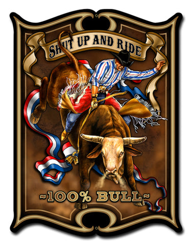 Bull Vintage Sign Metal Sign
