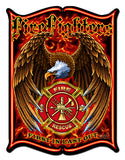 Firefighters Vintage Sign Metal Sign