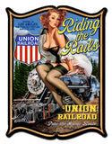 Riding The Rails Vintage Sign Metal Sign