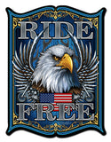 Ride Free Vintage Sign Metal Sign