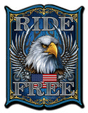 Ride Free Vintage Sign Metal Sign