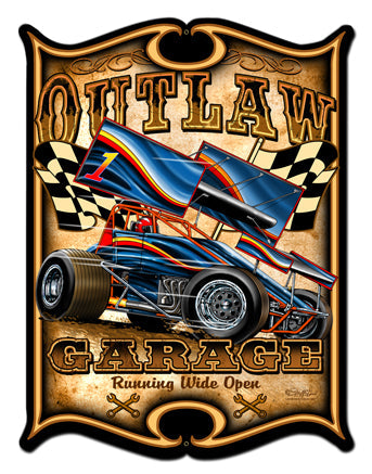 Outlaw-Sprint-Vintage-Sign-Metal-Sign