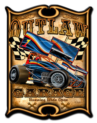 Outlaw-Sprint-Vintage-Sign-Metal-Sign
