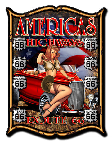 America's-Highways-Vintage-Sign-Metal-Sign