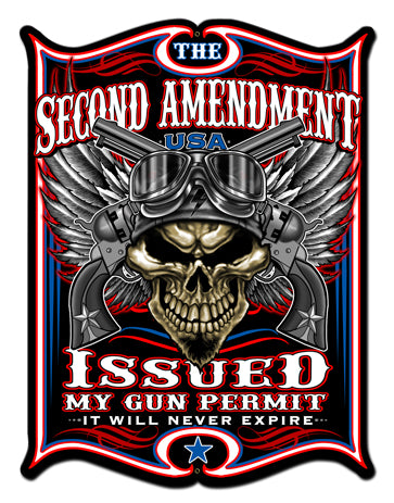 2nd Amendment Vintage Sign Metal Sign