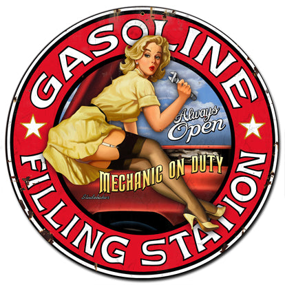 Filling Station Vintage Sign Metal Sign