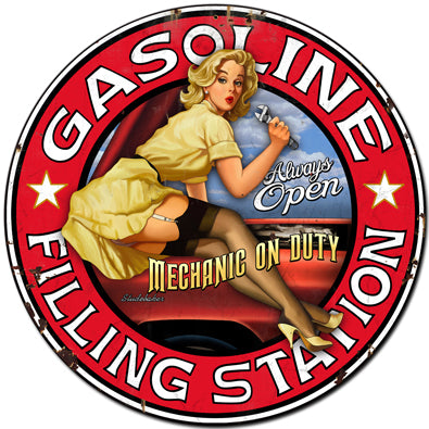Filling Station Vintage Sign Metal Sign