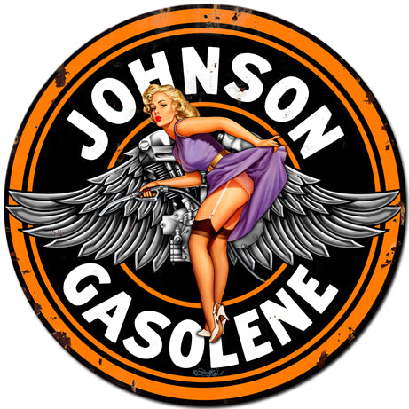 Johnson Gas Vintage Sign Metal Sign