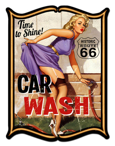 Car Wash Vintage Sign Metal Sign