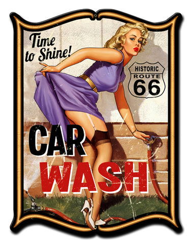 Car Wash Vintage Sign Metal Sign