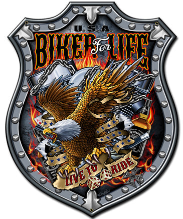 Bikers-For-Life-Vintage-Sign-Metal-Sign