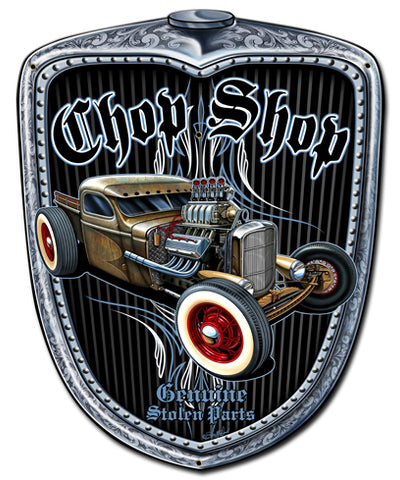 Chop Shop Grill Vintage Sign Metal Sign