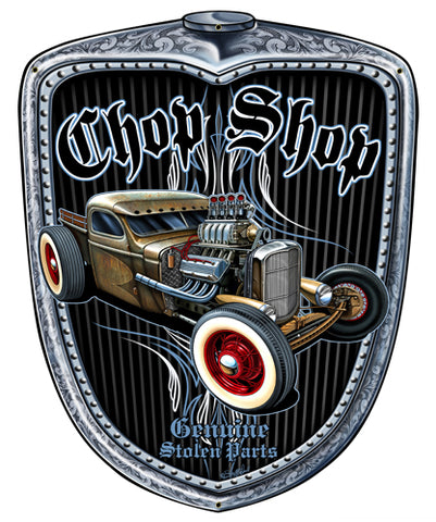 Chop Shop Grill Vintage Sign Metal Sign