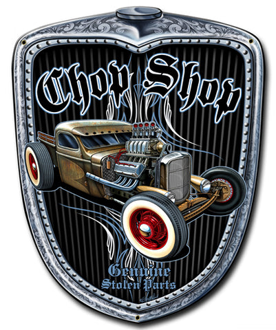 Chop Shop Grill Vintage Sign Metal Sign