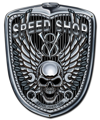 Grill-Pipe-Skull-Vintage-Sign-Metal-Sign