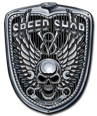 Grill-Pipe-Skull-Vintage-Sign-Metal-Sign