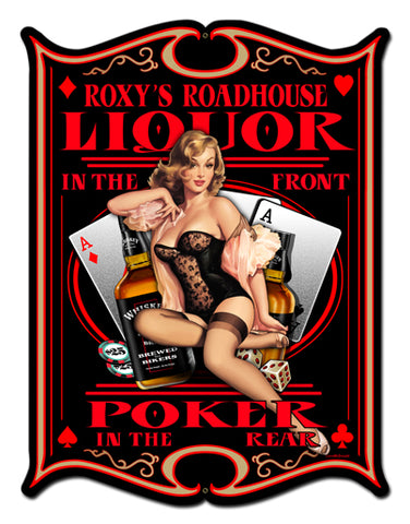 Roxy's Roadhouse Vintage Sign Metal Sign